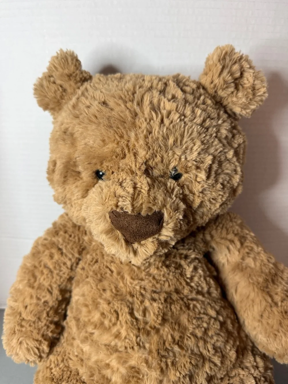 Jellycat Classic Legend Bartholomew Huge Teddy Bear Soft Tan Huggable 16.5”